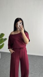 Sorel Modal Takım - Bordo - Görsel 4