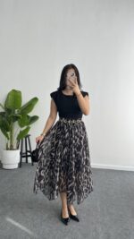 Mia Kemerli Elbise - Siyah - Görsel 2