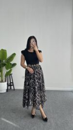 Mia Kemerli Elbise - Siyah - Görsel 4