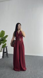 Lura Kemerli Tulum - Bordo