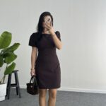 Jessica Prenses Kol Elbise - Kahve