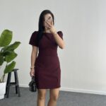 Jessica Prenses Kol Elbise - Bordo