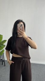 Wolee Modal Basic Takım - Kahve - Görsel 3