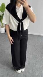 Sofya Bağlama Detaylı Takım - Siyah - Görsel 4