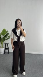 Sofya Bağlama Detaylı Takım - Kahve - Görsel 7