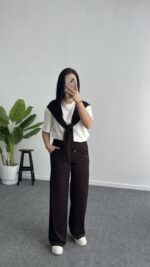 Sofya Bağlama Detaylı Takım - Kahve - Görsel 6