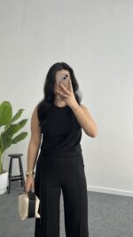 Twilly Bağlamalı Modal Takım - Siyah - Görsel 2
