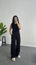 Twilly Bağlamalı Modal Takım - Siyah - Görsel 6