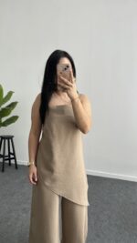 Calein Ayarlanabilir Askılı Takım - Haki - Görsel 4