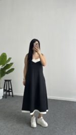 Liora Garnili Modal Elbise - Siyah - Görsel 4