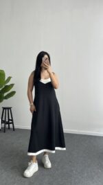 Liora Garnili Modal Elbise - Siyah - Görsel 5