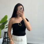 Ayarlanabilir Detaylı Straplez Bluz - Siyah