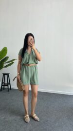 Jeny Keten Tulum - Mint Yeşili