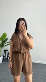 Jeny Keten Tulum - Kahve - Görsel 3