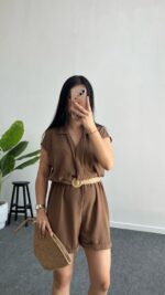 Jeny Keten Tulum - Kahve - Görsel 4