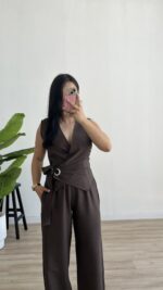 Petra Kruvaze Takım - Kahve - Görsel 4