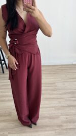 Petra Kruvaze Takım - Bordo - Görsel 7