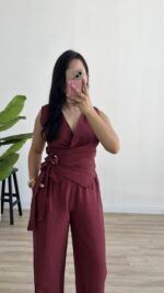Petra Kruvaze Takım - Bordo - Görsel 2